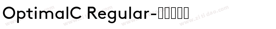 OptimalC Regular字体转换